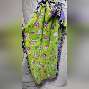 Tinker Bell Kids Blanket - Green and Purple